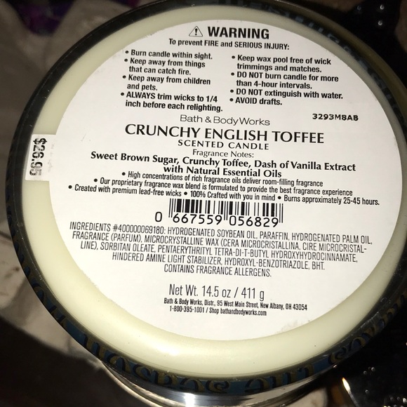 Bath & Body Works Candle Crunchy English Toffee - Picture 2 of 2